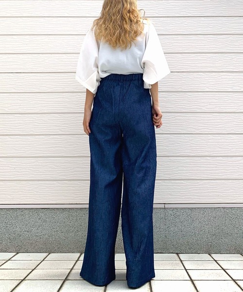 Q(キュー)の「USAコットンドルマンT(Tシャツ/カットソー・レディース・アイボリー/ブラック/ライトグリーン・MEDIUM)」の8枚目の写真
