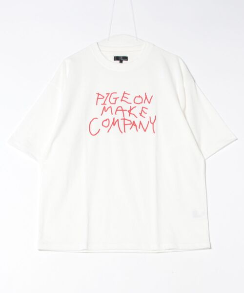 ZIP FIVE（ジップファイブ）の「レターロゴTEE(M1)（Tシャツ/カットソー・メンズ・キナリ/オートミール/イエロー/ブルー/ホワイト系1/ホワイト系2・MEDIUM/LARGE）」の3枚目の写真