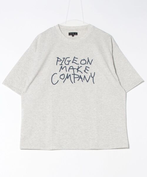 ZIP FIVE（ジップファイブ）の「レターロゴTEE(M1)（Tシャツ/カットソー・メンズ・キナリ/オートミール/イエロー/ブルー/ホワイト系1/ホワイト系2・MEDIUM/LARGE）」の4枚目の写真