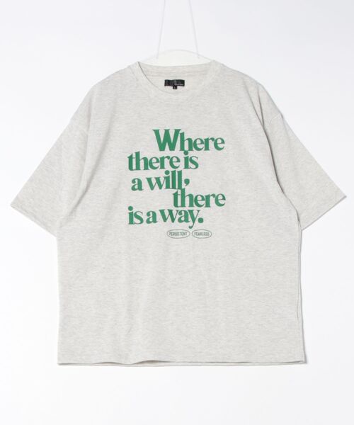 ZIP FIVE（ジップファイブ）の「レターロゴTEE(M1)（Tシャツ/カットソー・メンズ・キナリ/オートミール/イエロー/ブルー/ホワイト系1/ホワイト系2・MEDIUM/LARGE）」の2枚目の写真