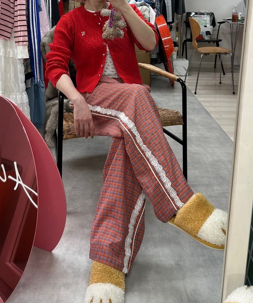 レースラインチェックパンツ（その他パンツ）｜Alley Tokyo