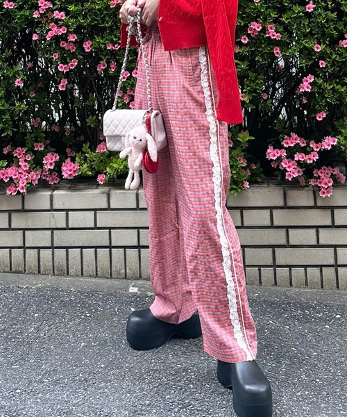 ALLEY TOKYO ボトムス チェック レースラインチェックパンツ（その他パンツ）｜Alley Tokyo