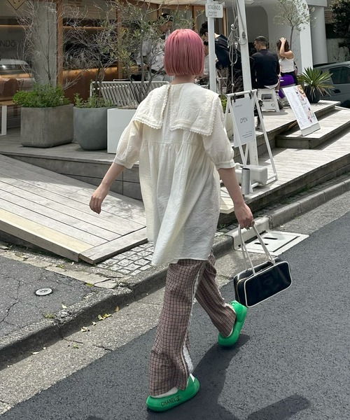 Alley Tokyo(アリートーキョー)の「レースラインチェックパンツ(その他パンツ・レディース・レッド/ブルー/ピンク/ブラウン・FREE)」の21枚目の写真