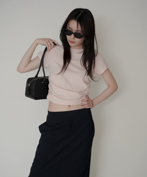 KINO THE KEI(キノザケイ)の「フィット刺繍Tシャツ KINO THE KEI(Tシャツ/カットソー・レディース・ホワイト/ブラック/ピンク/ベージュ系その他・フリー)」の13枚目の写真