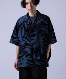 Crownor（クラウノアー）の「総柄 半袖 オープンカラーシャツ（シャツ/ブラウス）」