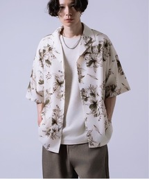 Crownor（クラウノアー）の「総柄 半袖 オープンカラーシャツ（シャツ/ブラウス）」