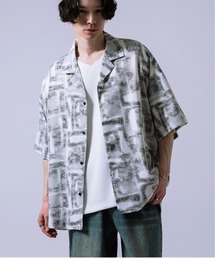 Crownor（クラウノアー）の「総柄 半袖 オープンカラーシャツ（シャツ/ブラウス）」