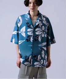 Crownor（クラウノアー）の「総柄 半袖 オープンカラーシャツ（シャツ/ブラウス）」