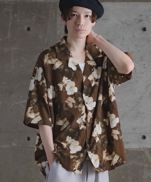 improves（インプローブス）の「総柄 半袖 オープンカラーシャツ（シャツ/ブラウス・メンズ・A/T/B/D/E/I/C/M/N/O/P/R/S・MEDIUM/LARGE）」の8枚目の写真