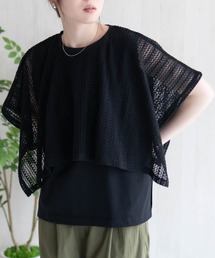 HusHusH | HusHusH  ケープ風Tシャツ(Tシャツ/カットソー)