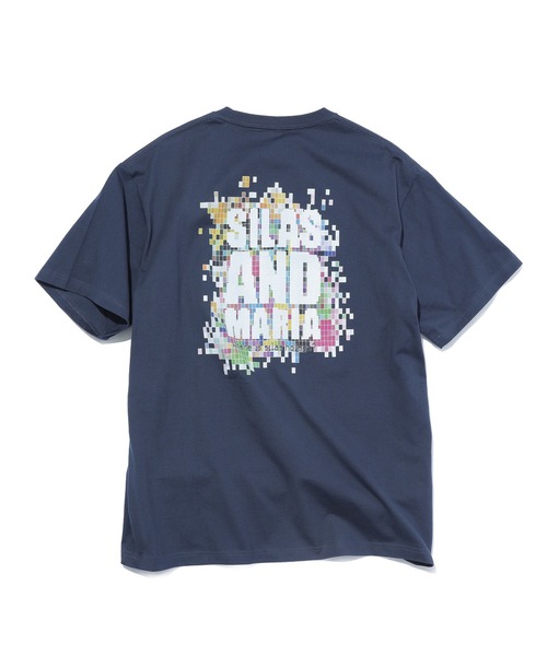 SILAS(サイラス)の「PIXCEL LOGO S/S TEE(Tシャツ/カットソー・メンズ・ホワイト/ネイビー/ブラック・M/L/XL)」の2枚目の写真