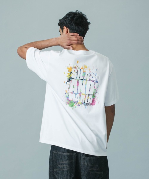 SILAS(サイラス)の「PIXCEL LOGO S/S TEE(Tシャツ/カットソー・メンズ・ホワイト/ネイビー/ブラック・M/L/XL)」の7枚目の写真