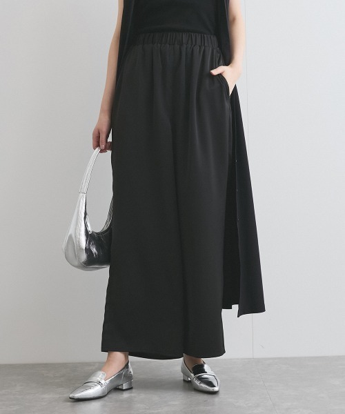 ketty(ケティ)の「サテンイージーワイドパンツ≪洗濯機で洗える≫(その他パンツ・レディース・オフホワイト/ブラウン/ブラック・M)」の14枚目の写真