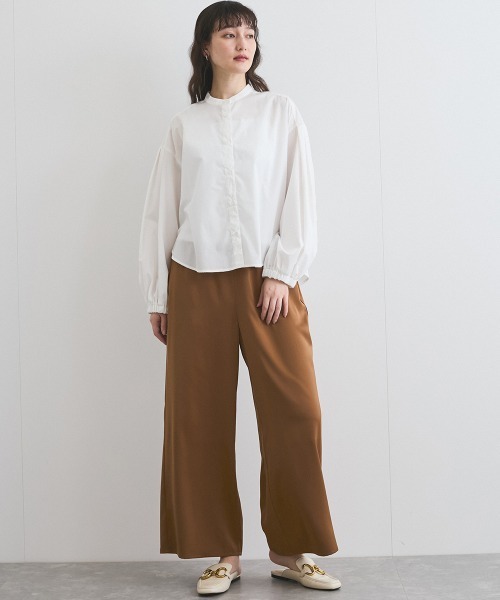 ketty(ケティ)の「サテンイージーワイドパンツ≪洗濯機で洗える≫(その他パンツ・レディース・オフホワイト/ブラウン/ブラック・M)」の20枚目の写真