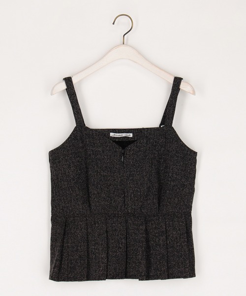 NICOLE CLUB(ニコル クラブ)の「ツイードビスチェセットアップ(ワンピース・レディース・ブラック/オフホワイト・MEDIUM)」の5枚目の写真