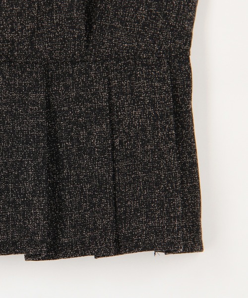 NICOLE CLUB(ニコル クラブ)の「ツイードビスチェセットアップ(ワンピース・レディース・ブラック/オフホワイト・MEDIUM)」の9枚目の写真