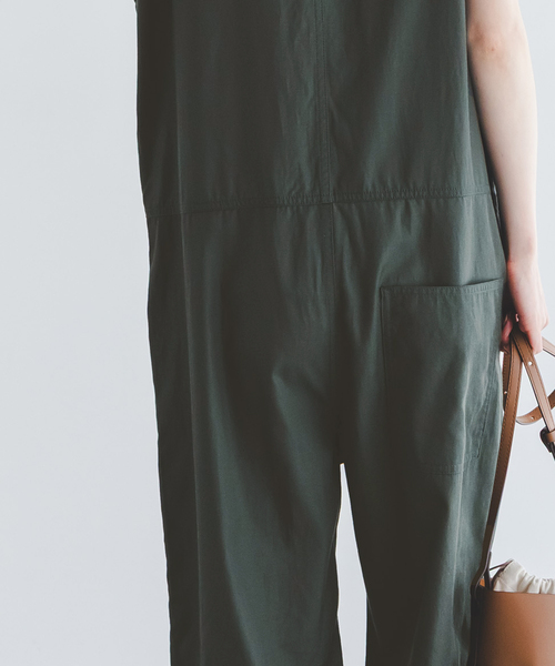 Le Minor（ルミノア）の「《NOBLE別注》LE MINOR/ルミノア COMBINAISON（つなぎ/オールインワン・レディース・カーキ・X-SMALL）」の4枚目の写真