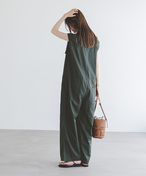 Le Minor（ルミノア）の「《NOBLE別注》LE MINOR/ルミノア COMBINAISON（つなぎ/オールインワン・レディース・カーキ・X-SMALL）」の6枚目の写真