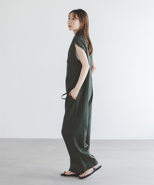 Le Minor（ルミノア）の「《NOBLE別注》LE MINOR/ルミノア COMBINAISON（つなぎ/オールインワン・レディース・カーキ・X-SMALL）」の8枚目の写真