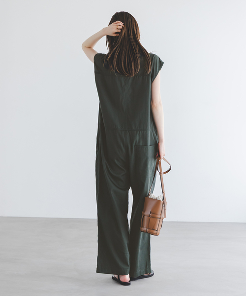 Le Minor（ルミノア）の「《NOBLE別注》LE MINOR/ルミノア COMBINAISON（つなぎ/オールインワン・レディース・カーキ・X-SMALL）」の9枚目の写真
