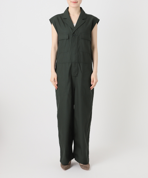 Le Minor（ルミノア）の「《NOBLE別注》LE MINOR/ルミノア COMBINAISON（つなぎ/オールインワン・レディース・カーキ・X-SMALL）」の12枚目の写真