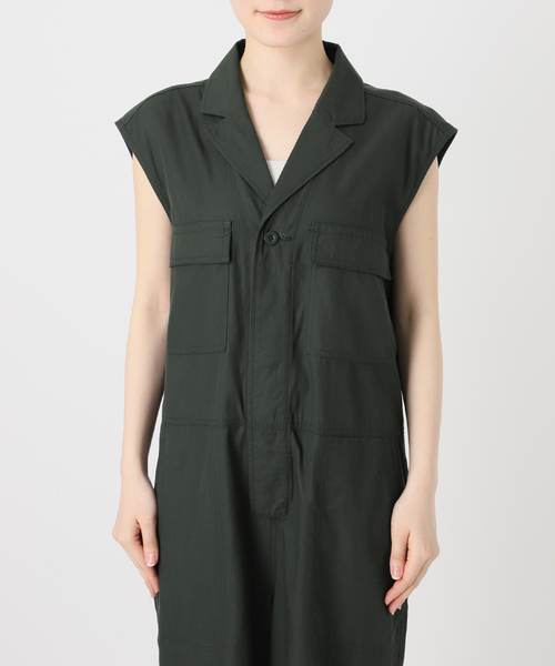 Le Minor（ルミノア）の「《NOBLE別注》LE MINOR/ルミノア COMBINAISON（つなぎ/オールインワン・レディース・カーキ・X-SMALL）」の16枚目の写真