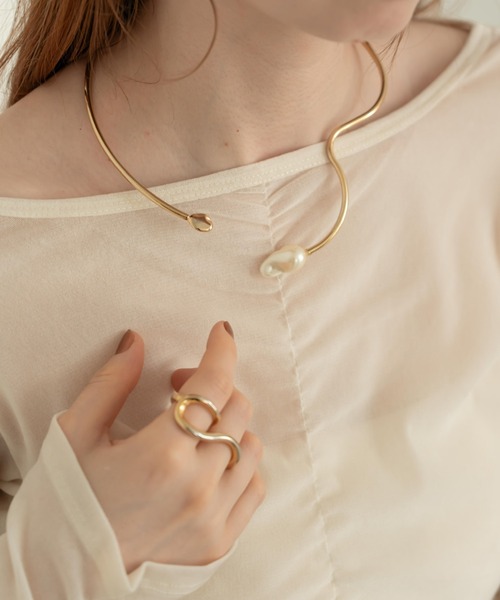 hinari（ヒナリ）の「シアーフロッキーギャザートップス（その他トップス・レディース・ライトブルー/ブラック/アイボリー/ピンク・FREE）」の10枚目の写真