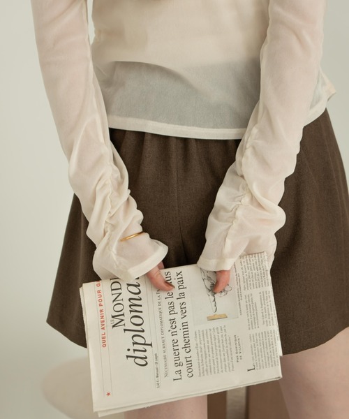 シアーフロッキーギャザートップス（その他トップス）｜hinari（ヒナリ