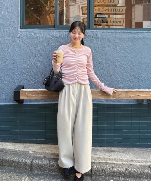 シアーフロッキーギャザートップス（その他トップス）｜hinari（ヒナリ