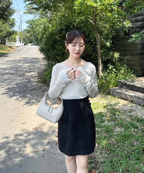 シアーフロッキーギャザートップス（その他トップス）｜hinari（ヒナリ