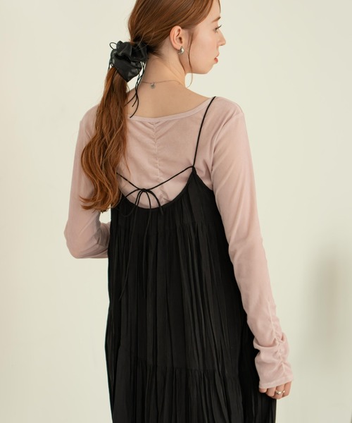 トップス hinako シアーフロッキーギャザートップス（その他トップス）｜hinari（ヒナリ