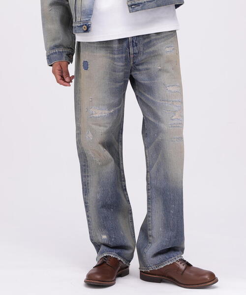 AVIREX（アヴィレックス）の「《TFQP》BUCKLE BUCK DENIM PANTS "50YEARS WASH" / バックルバック デニムパンツ / AVIREX / アヴィレックス（デニムパンツ・メンズ・その他6・30/28/36/32/34）」の2枚目の写真