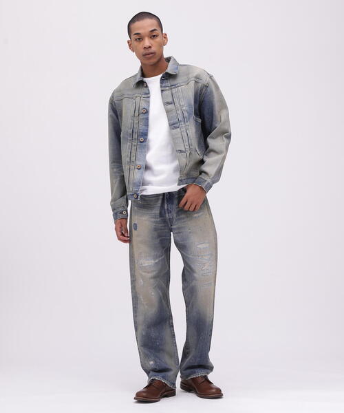 AVIREX（アヴィレックス）の「《TFQP》BUCKLE BUCK DENIM PANTS "50YEARS WASH" / バックルバック デニムパンツ / AVIREX / アヴィレックス（デニムパンツ・メンズ・その他6・30/28/36/32/34）」の4枚目の写真