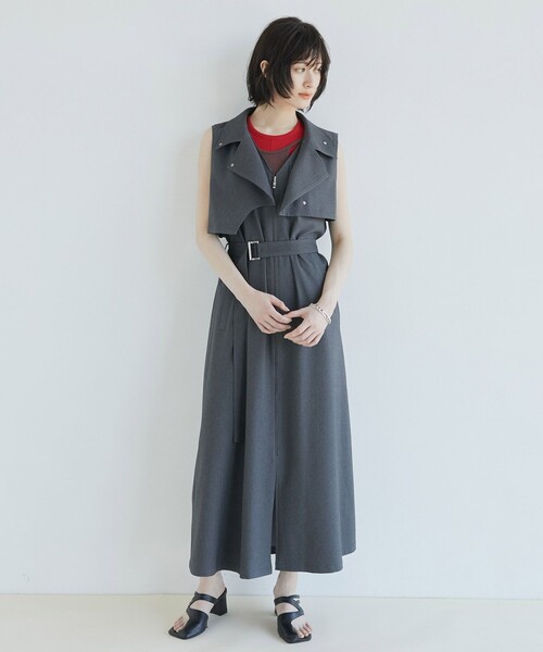 セール】完売間近！【3WAY】イレギュラーベストSETワンピース｜細見え