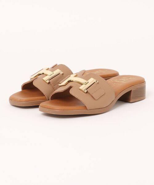 inter-chaussures（インターショシュール）の「【Oh my Sandals】メタルオーナメントミュールサンダル(E52300)（サンダル・レディース・ホワイト/ベージュ系その他/ブラック・37/39/38/36/35）」の10枚目の写真