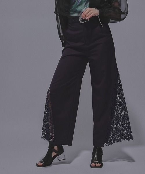 HARE(ハレ)の「サイドレースキリカエワイドパンツ(HARE)(その他パンツ・レディース・ブラック/ホワイト/パープル・FREE)」の19枚目の写真