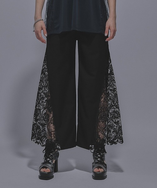 HARE(ハレ)の「サイドレースキリカエワイドパンツ(HARE)(その他パンツ・レディース・ブラック/ホワイト/パープル・FREE)」の17枚目の写真