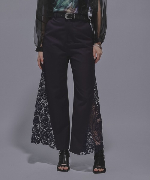 ado HARE コラボ サイドジャガードキリカエパンツ size F オ