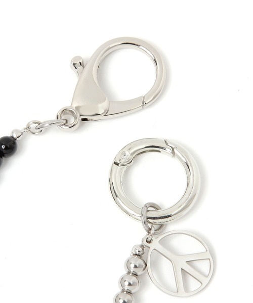 BAYFLOW（ベイフロー）の「バイカラーボールカラビナ（ブレスレット・メンズ・ライトグレー・FREE）」の3枚目の写真