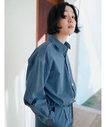 THREE FIFTY STANDARD ライトデニムのシャツジャケット