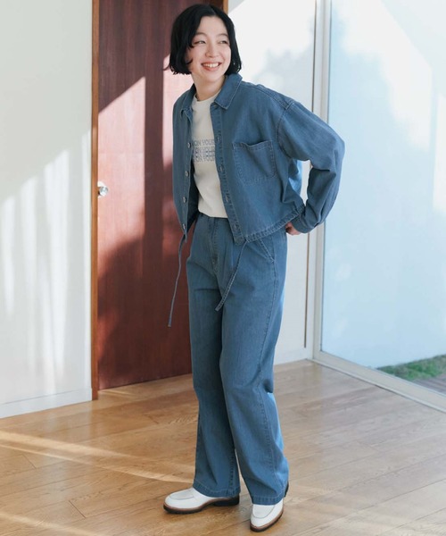 THREE FIFTY STANDARD ライトデニムのシャツ