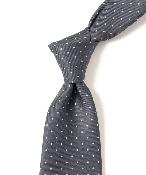 セール】ADAMLEY シルク ピンドット柄 プリント ネクタイ（ネクタイ