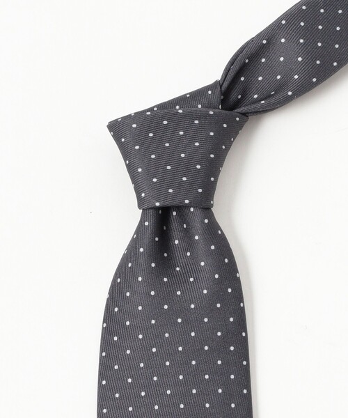 beamsf ネクタイ　ドット　ネイビー　ADAMLEY社　 新品未使用 beamsf ネクタイ ドット ネイビー ADAMLEY社 新品未使用