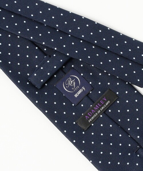 セール】ADAMLEY シルク ピンドット柄 プリント ネクタイ（ネクタイ