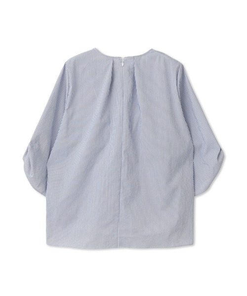 LAUTREAMONT（ロートレアモン）の「【WEB限定】クールマックスサッカーブラウス≪洗濯機で洗える≫（シャツ/ブラウス・レディース・ブルー系その他/ダークネイビー/ホワイト/グレー系その他・9号/11号）」の19枚目の写真