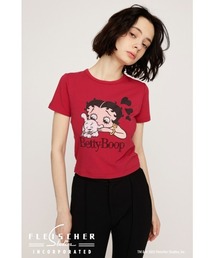 BETTY BOOP | Betty Boop x SLY COMPACT T/SH ベティブープ スライ コンパクト ティーシャツ 夏服 半袖(Tシャツ/カットソー)