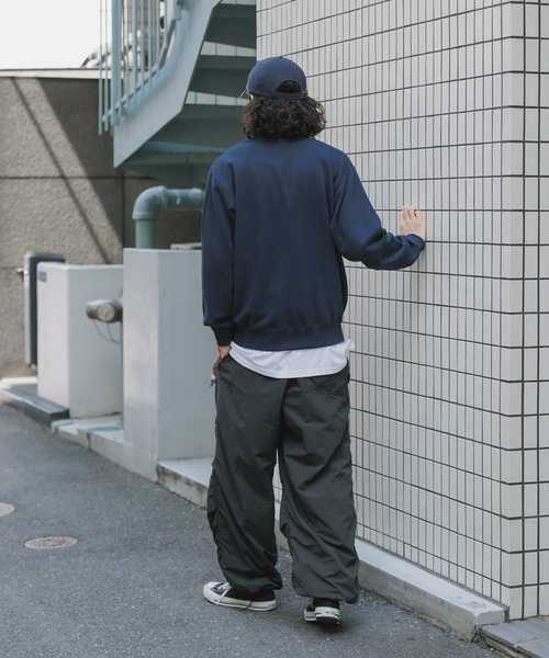 CROSS & STITCH（クロスステッチ）の「CROSS&STITCH/クロスアンドステッチ 10oz 裏毛 スウェット カジュアルトレーナー クルーネック 無地 ユニセックス（スウェット・メンズ・ネイビー/ホワイト/アッシュ/オリーブ/ライトブルー/ブラック/レッド・S/XL/L/M）」の15枚目の写真