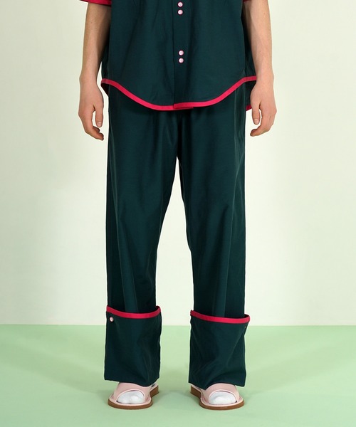 TUCKSHOP(タックショップ)の「HOTEL PAJAMA PANTS / ホテル パジャマ パンツ(その他パンツ・メンズ・ブラウン/グリーン/イエロー・1/2)」の3枚目の写真