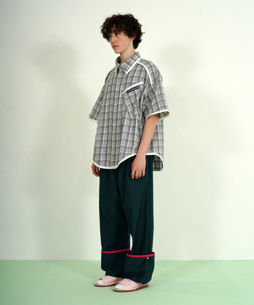 TUCKSHOP(タックショップ)の「HOTEL PAJAMA PANTS / ホテル パジャマ パンツ(その他パンツ・メンズ・ブラウン/グリーン/イエロー・1/2)」の9枚目の写真