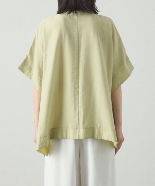 CAST:（キャストコロン）の「【1枚で着映える】スクエアパタ－ンブラウス（シャツ/ブラウス・レディース・ライトイエロー/オフホワイト/ネイビー・M）」の11枚目の写真